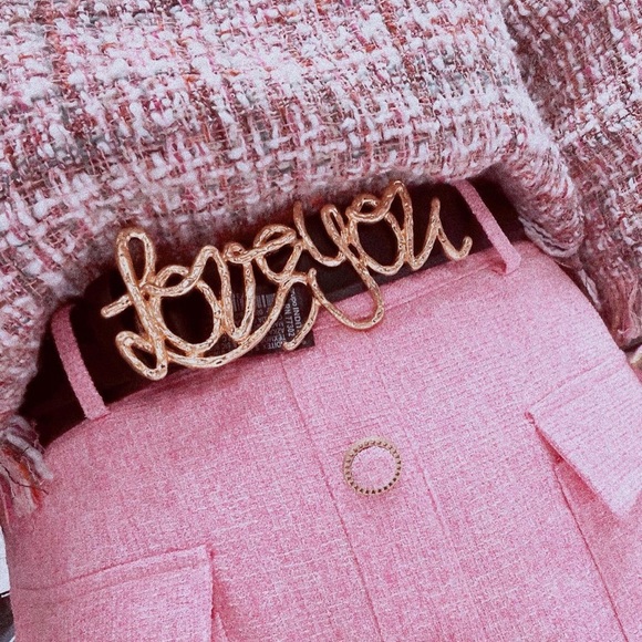 【ZARA】 LOVE YOU ベルト LOVEベルト　ブラック　【希少】 Zara | Accessories | Zara Love You Belt | Poshmark